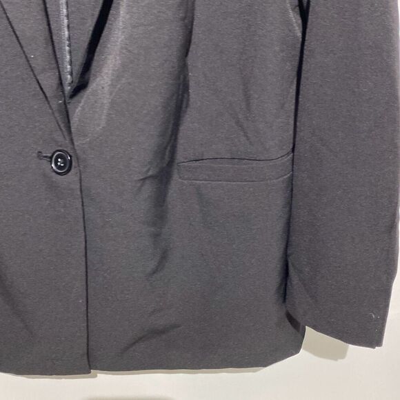 Simply Vera Vera Wang Women's Black Relaxed Single Breasted Blazer Jacket XL - Picture 4 of 11